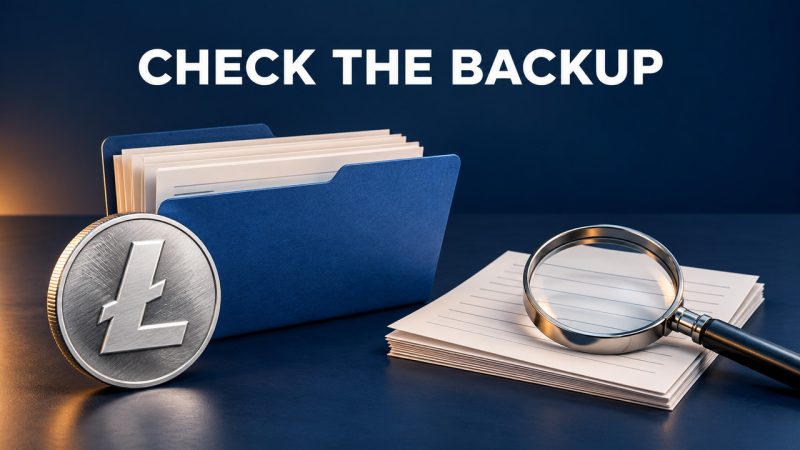 Your Litecoin records are backed up. Can you restore them?