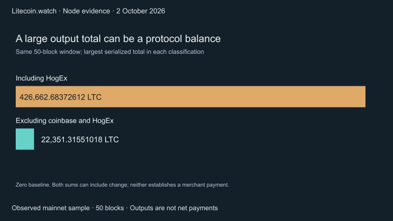 Why a large Litecoin transaction is not always a whale transfer